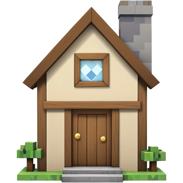 Minecraft house emoji