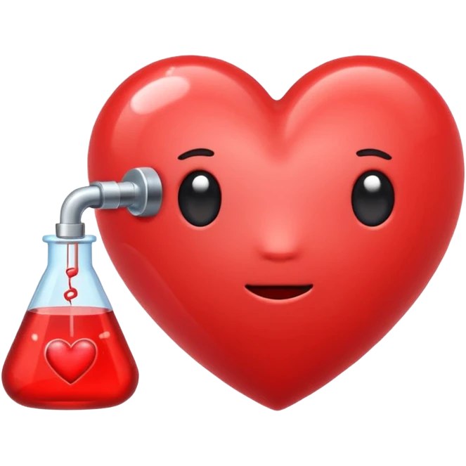 Laboratory heart emoji cute  emoji