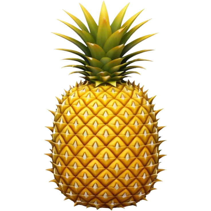 A pineapple flipped 180 degrees clockwise  emoji