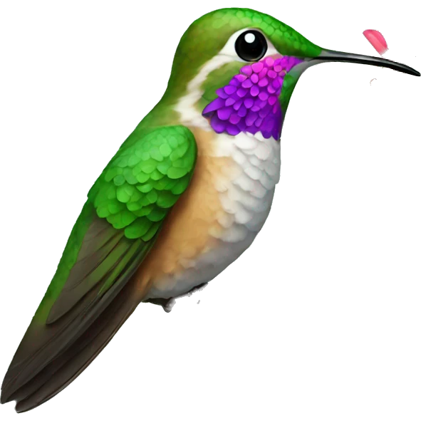 hummingbird on a branch emoji