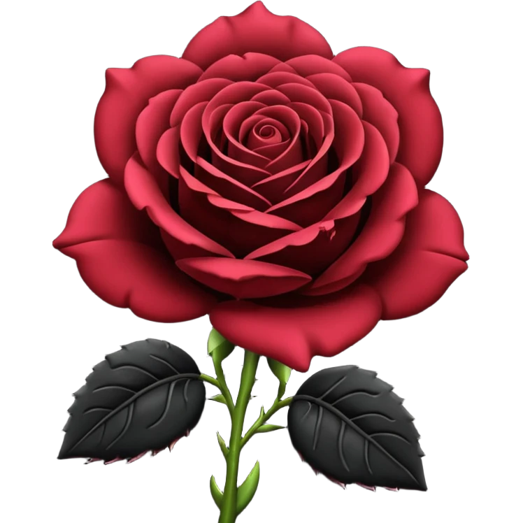 black rose emoji