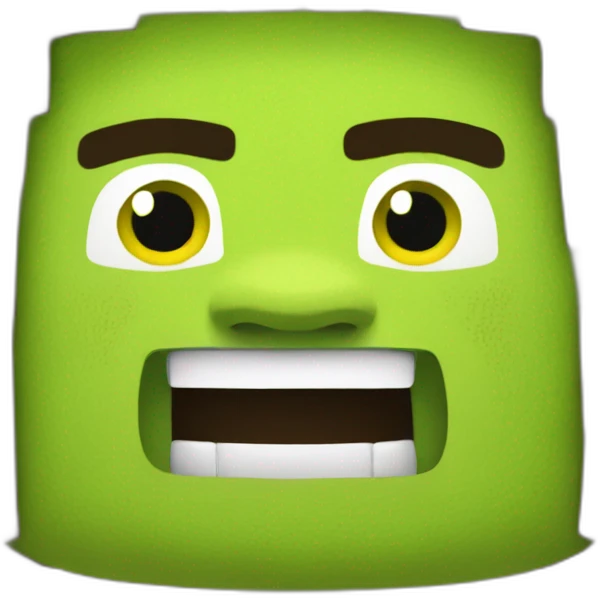 shrek from minecraft emoji