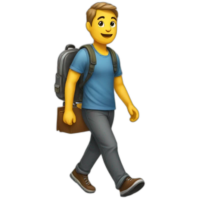 walking-book emoji
