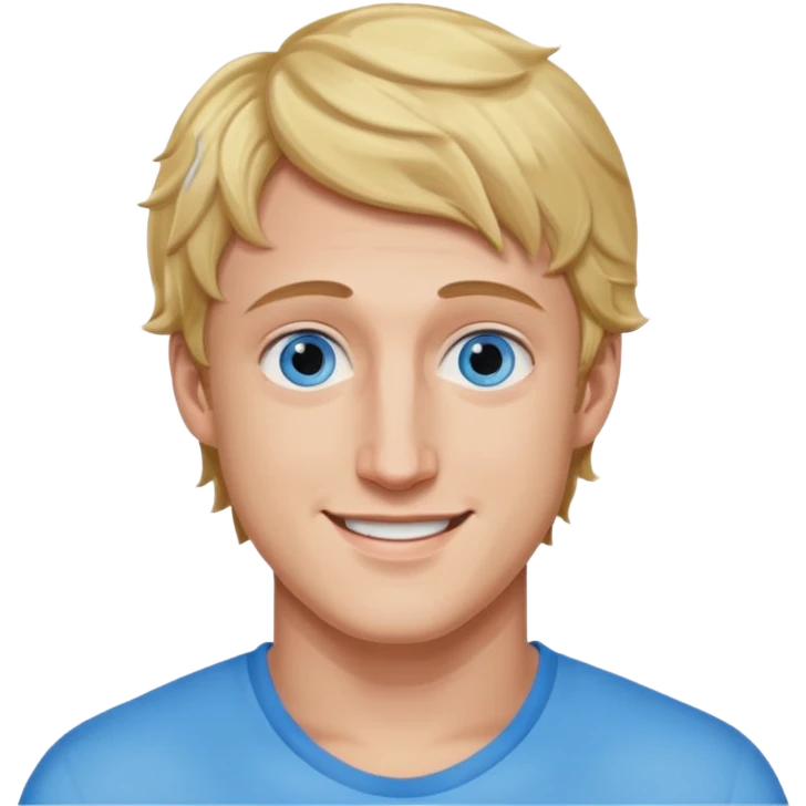 Logan Paul with blue eyes emoji