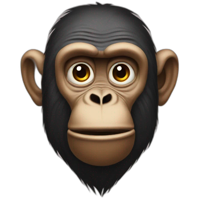 Giga Chad meme Monkey emoji