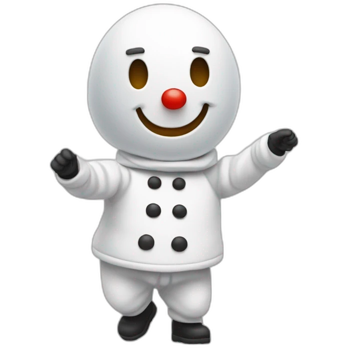 Bonhomme qui faiq un dab emoji