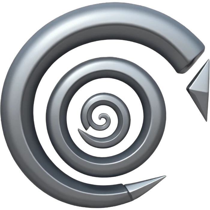 three armed spiral emoji