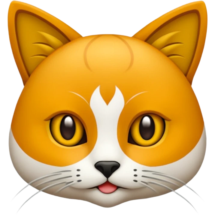 Bir siyah kedi gözleri yeşil ve oturuyor emoji
