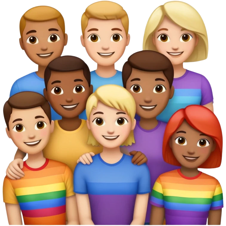 LGBTQ people together emoji