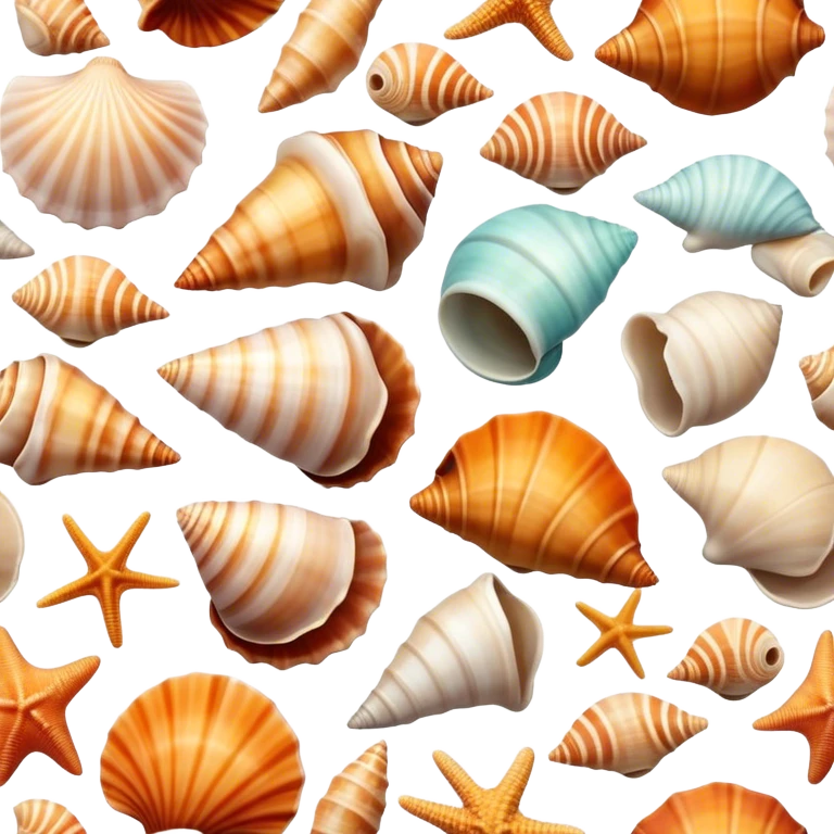 Sea shells emoji