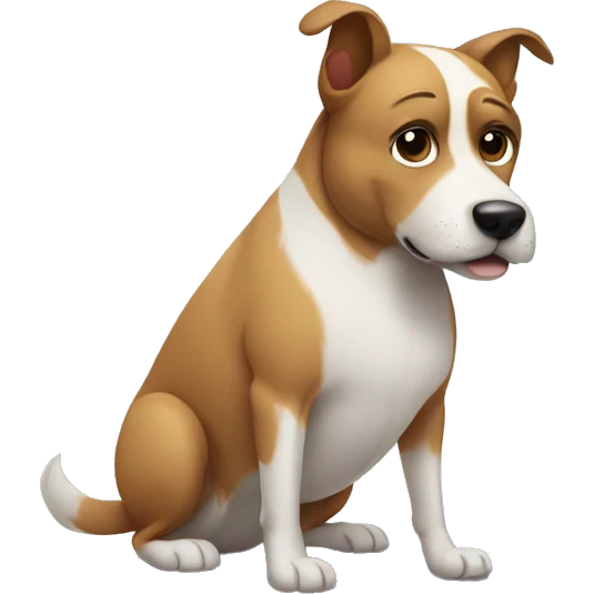 Dog doing pilates emoji