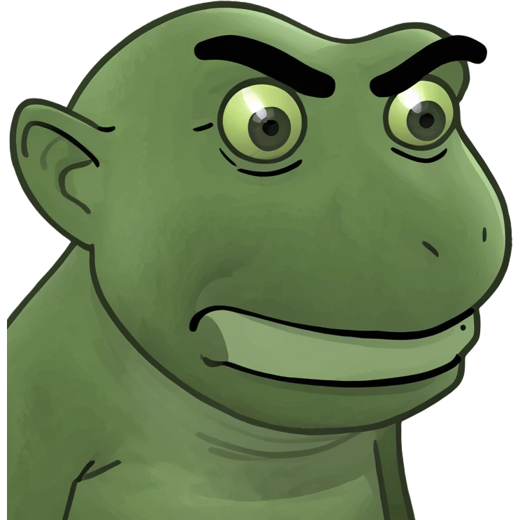 blue troll face, stylized, meme classic emoji