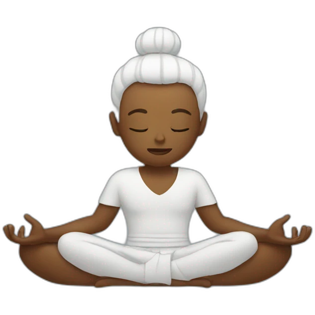 meditation emoji
