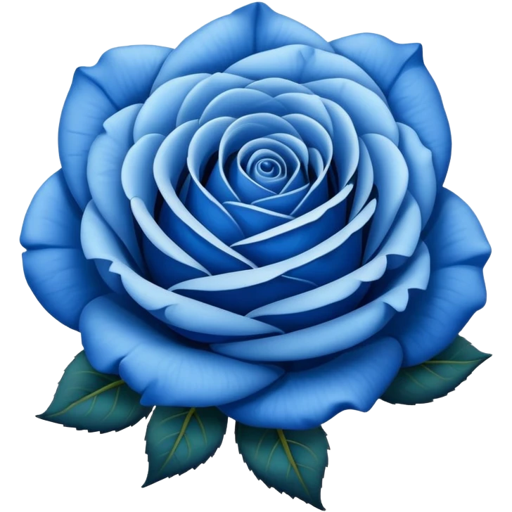 Blue rose emoji