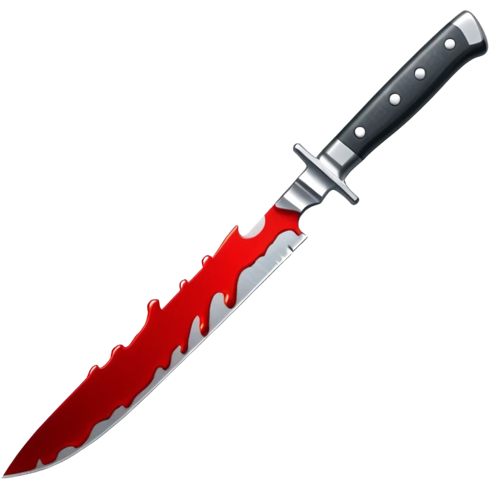 knife with blood dripping from blade emoji