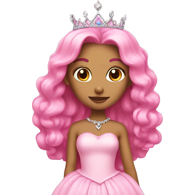 pink princess emoji