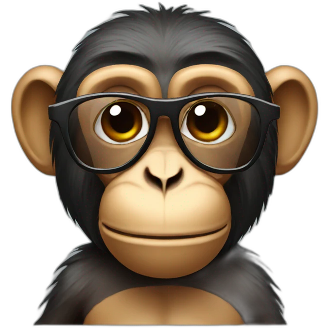 monkey with sunglasses  emoji
