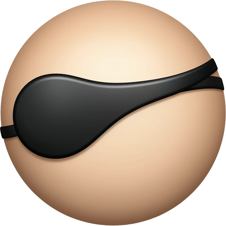 Black single eyepatch , no face , no object emoji