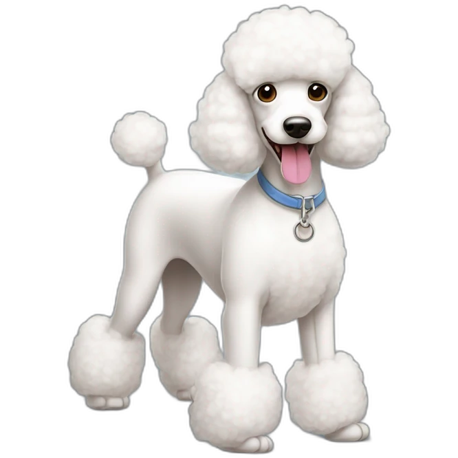 three-white-toy-poodles emoji