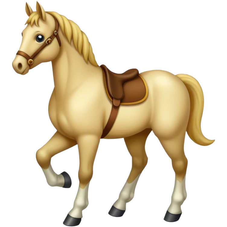 Cheval avec des pied emoji