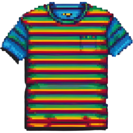 striped t-shirt emoji