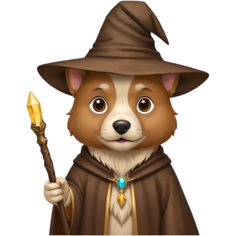 Dog wizard emoji