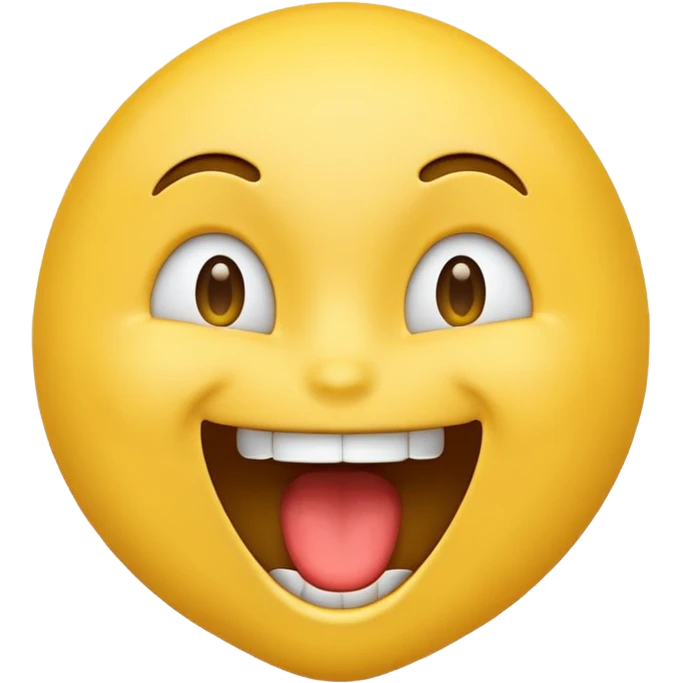 An emoji high with mouth open emoji