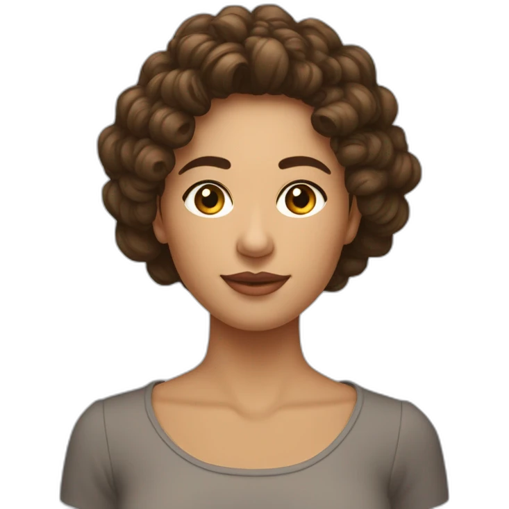 Une femme au cheveux brun et bouclé, le visage un peu long avec une des deux paupières qui descend vers le bas, embrasse un Sri Lankais avec les cheveux courts emoji