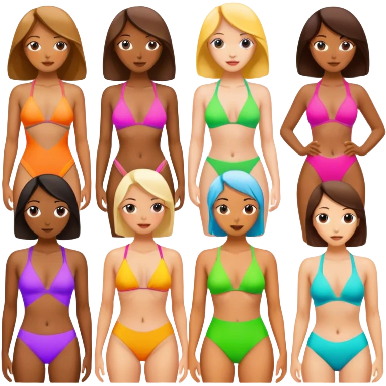 Women in swimming suits  emoji