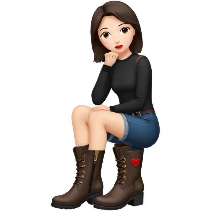 kiss femdom boot emoji