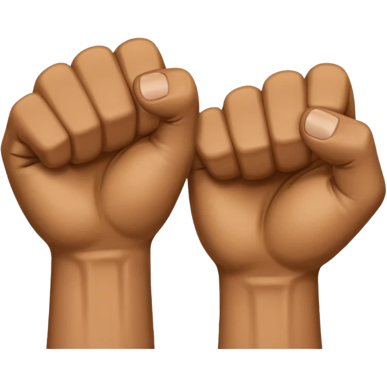 gesture: right fist in left palm emoji