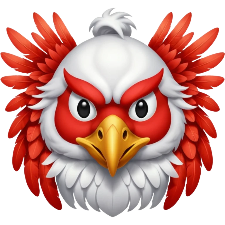 Tengu – Red-faced spirit with long nose and wings. emoji