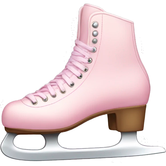 pastel pink ice skates emoji