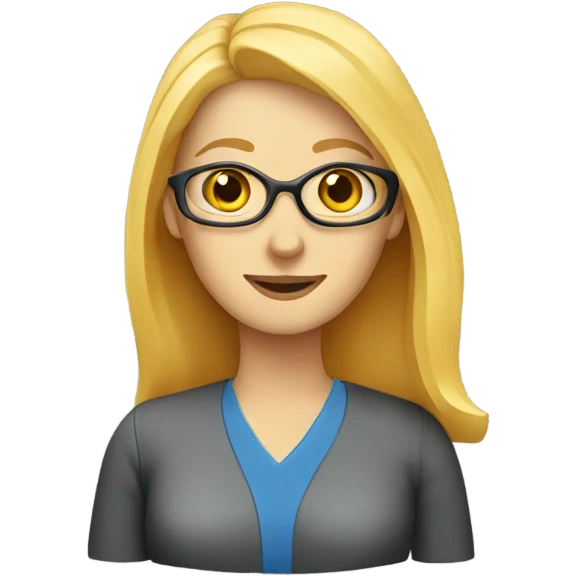 Blonde teacher made of cheese emoji