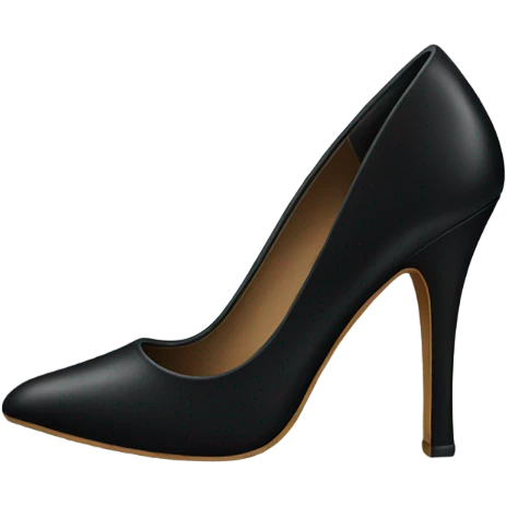 Classy black heels emoji
