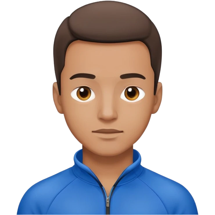 Bond man in a blue tracksuit emoji