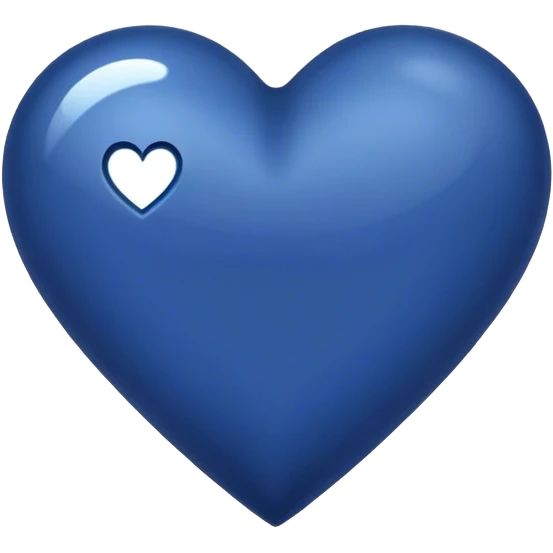 Dark blue heart emoji