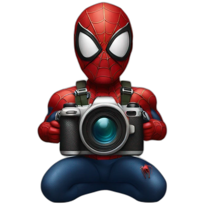 spiderman with camera emoji