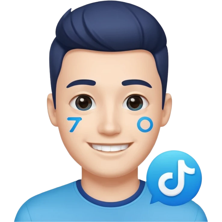 Q salga verificado azul en tik Tok emoji