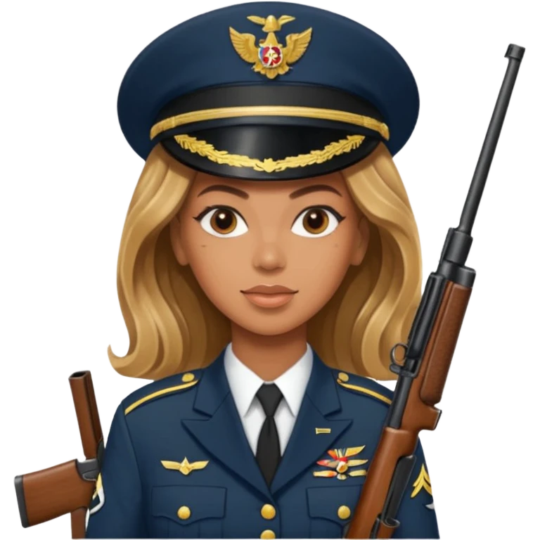 Beyonce shooting riffle  emoji