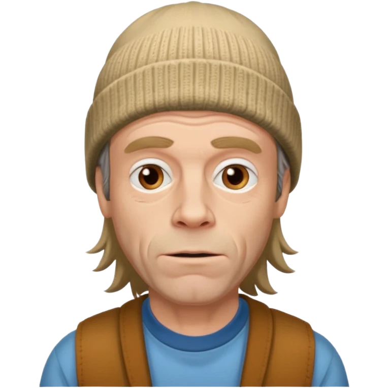 Frank Gallagher with a beanie emoji