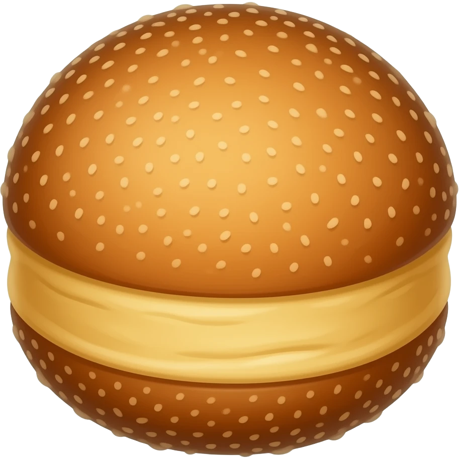 Fryed dough ball brown coulor emoji
