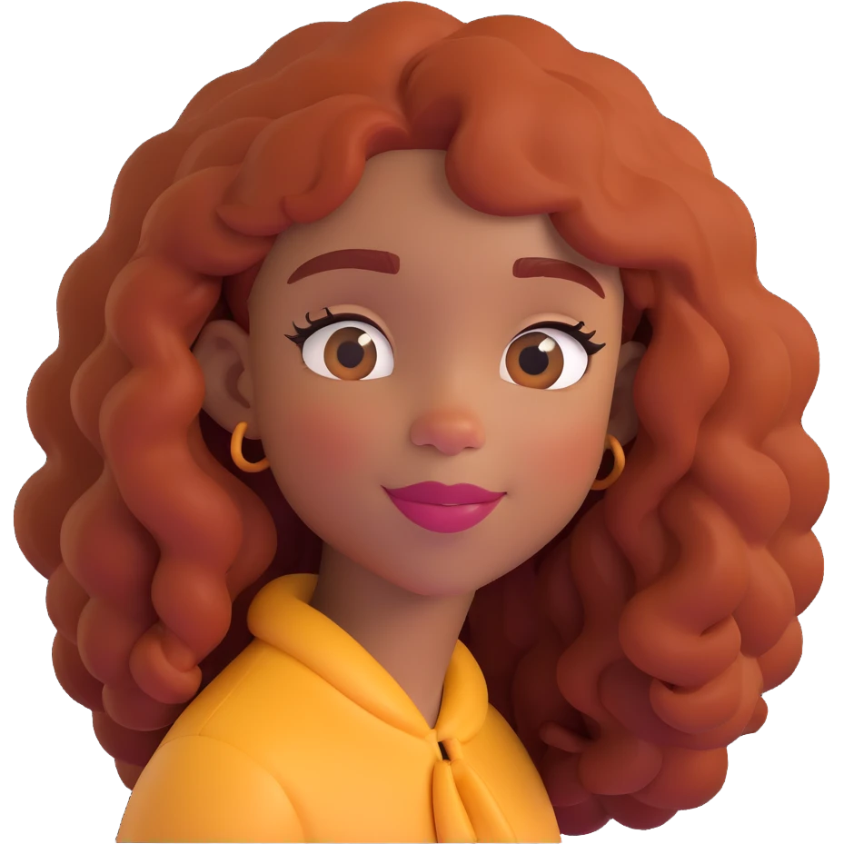 SZA as a 3D Disney/Pixar-style character, digital illustration, cartoon-style portrait, expressive and vibrant, detailed facial features, warm lighting, soft shading, friendly and lively expression emoji