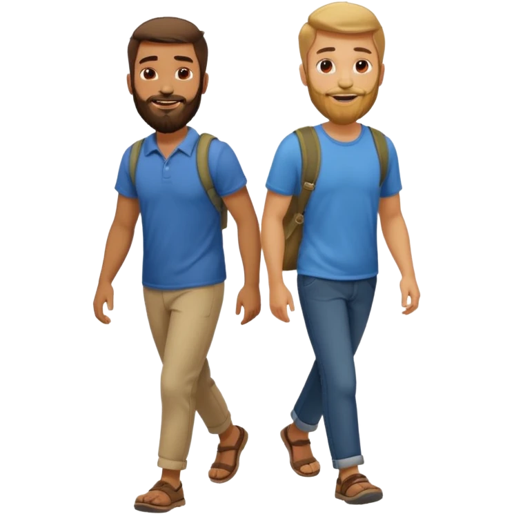 2 guys walking emoji