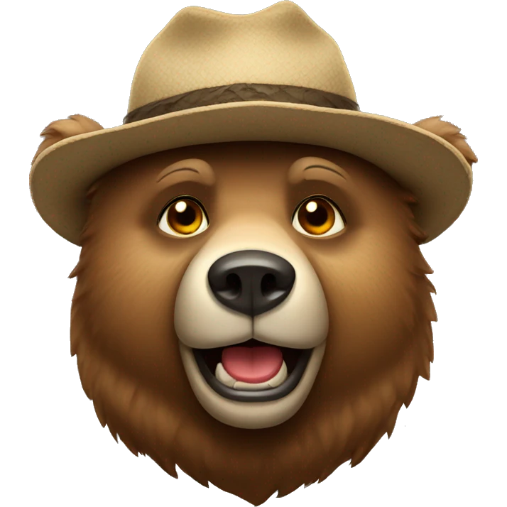 Bear in Russian hat  emoji