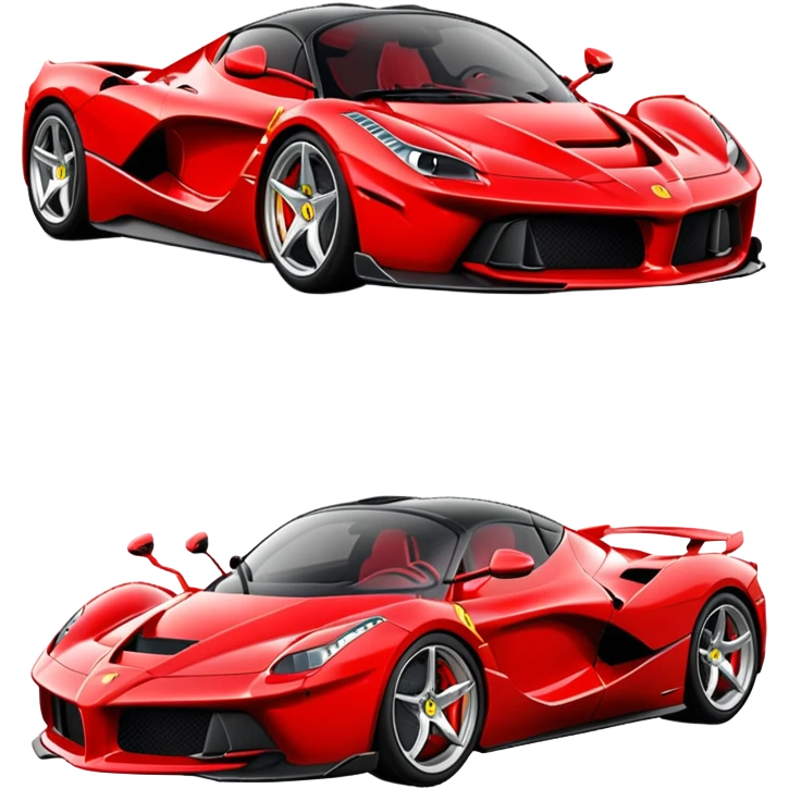 red LaFerrari sports car emoji