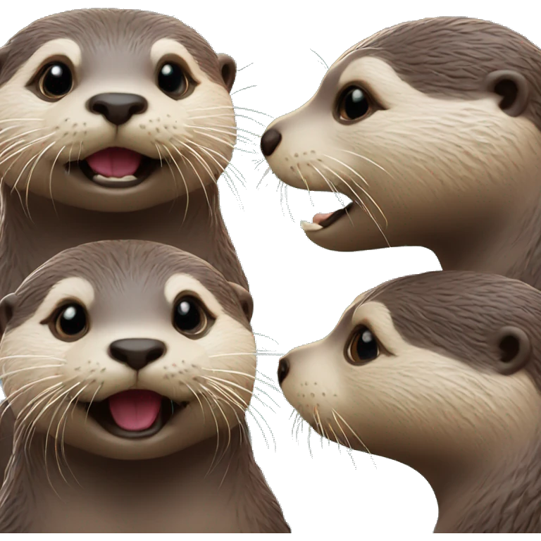 otters the kisses  emoji