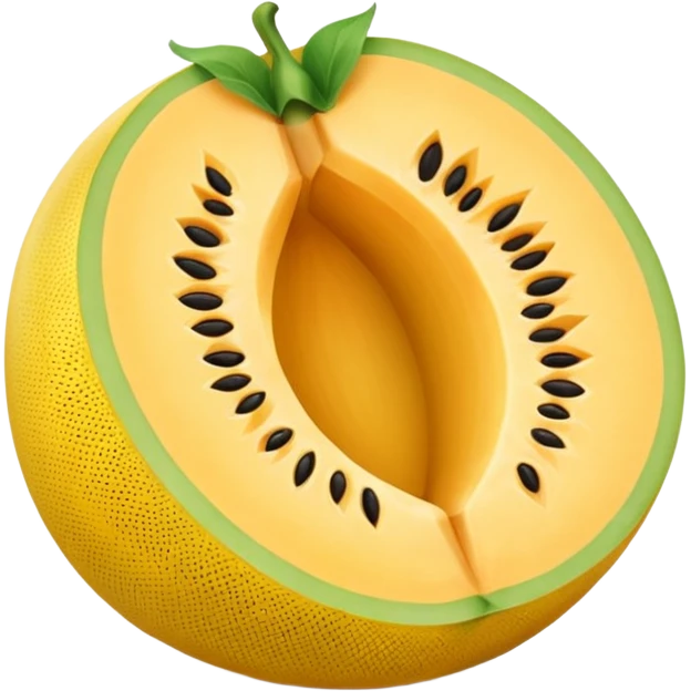 yellow melon as a whole emoji