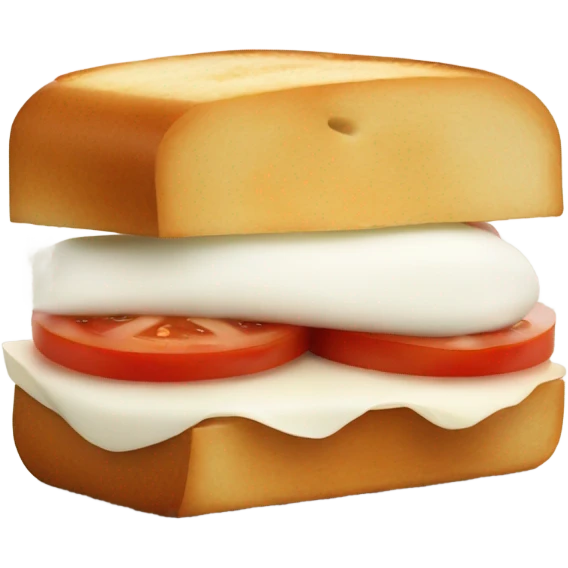 Mozzarella and tomato sandwich emoji