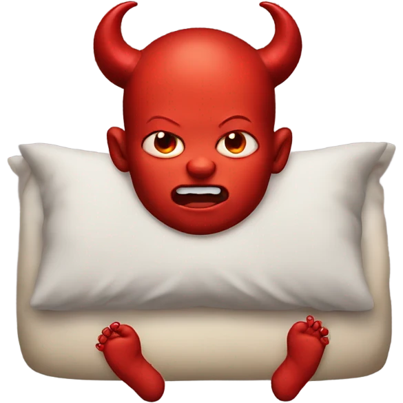 Snoring baby devil  emoji